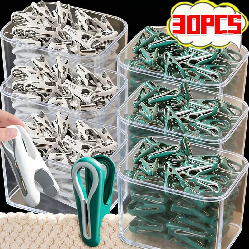 30/3 pieces wholesale Traceless clothes clip springs for home socks stand for bag clamps laundry pins hanging clip