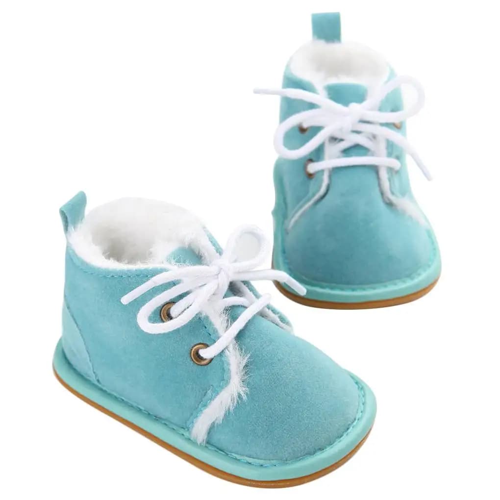 Scarpe invernali per neonati Stivali unisex per neonati e ragazze Scarpe da culla antiscivolo in cotone caldo per primi camminatori