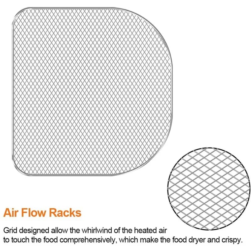 AD-Dehydrator Rack for Air Fryer Oven,6 Quart Air Fryer Accessories,Dehydrated Fruit and Meat,Air Rack,Dehydration Tray 3Pc