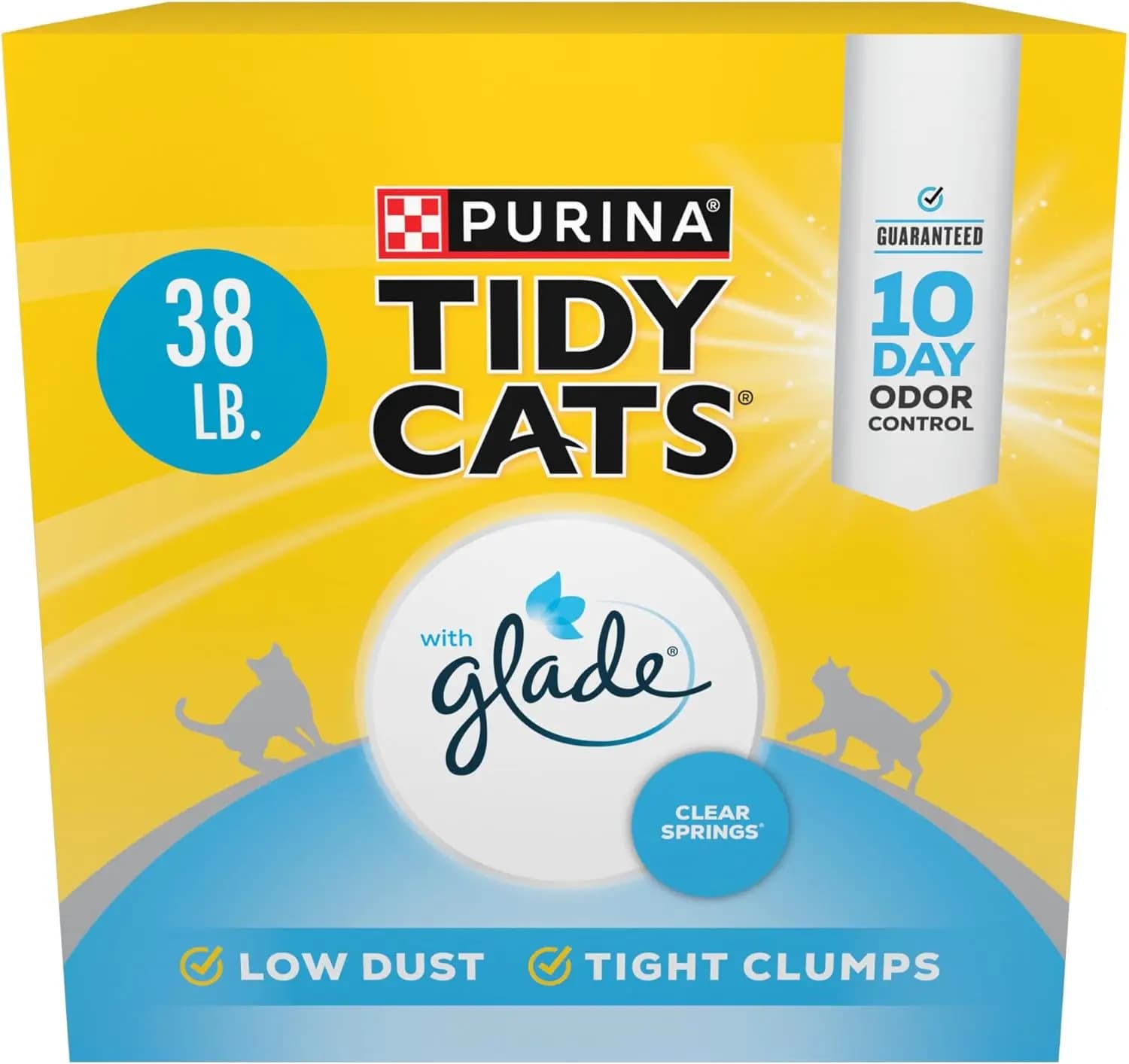 Lettiera Agglomerante Multiuso per Gatti, Glade Clear Springs - 38 Libbre Scatola