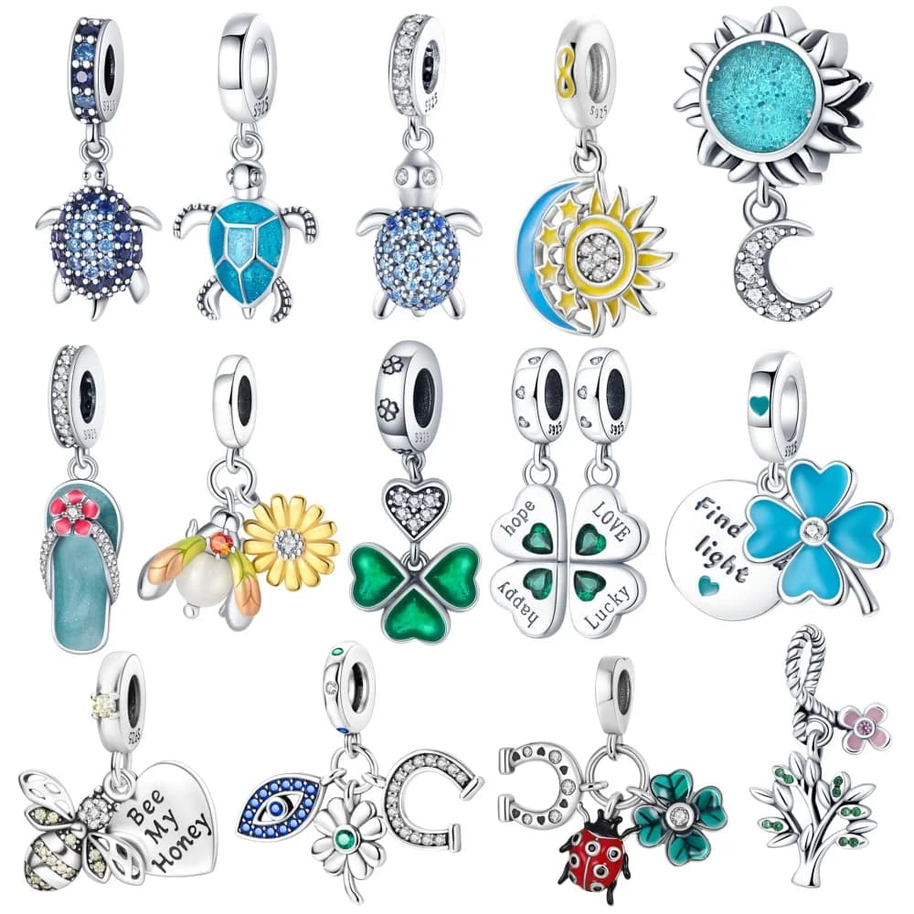 925 Sterling Silver Original 2026 new Dreamcatcher Snowflake pendant DIY Charms Bracelet Accessories fashion women jewelry gift