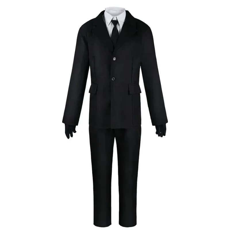 ♥ Nuovo Costume Cosplay 2025: Giacca Trench Nera, Pantaloni, Guanti, Benda, Outfit Dazai Osamu, Uniforme per Halloween ★ Casa dell'Orso
