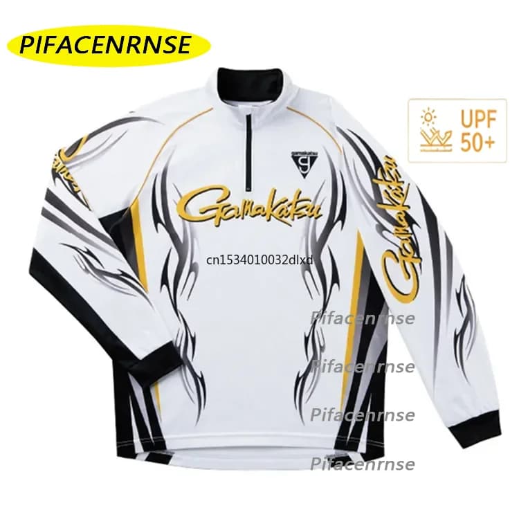 Sport Fishing Long Sleeve Clothes Anti-UV Sunscreen Breathable Quick Dry Outdoors Sports Summer Fishing Clothing