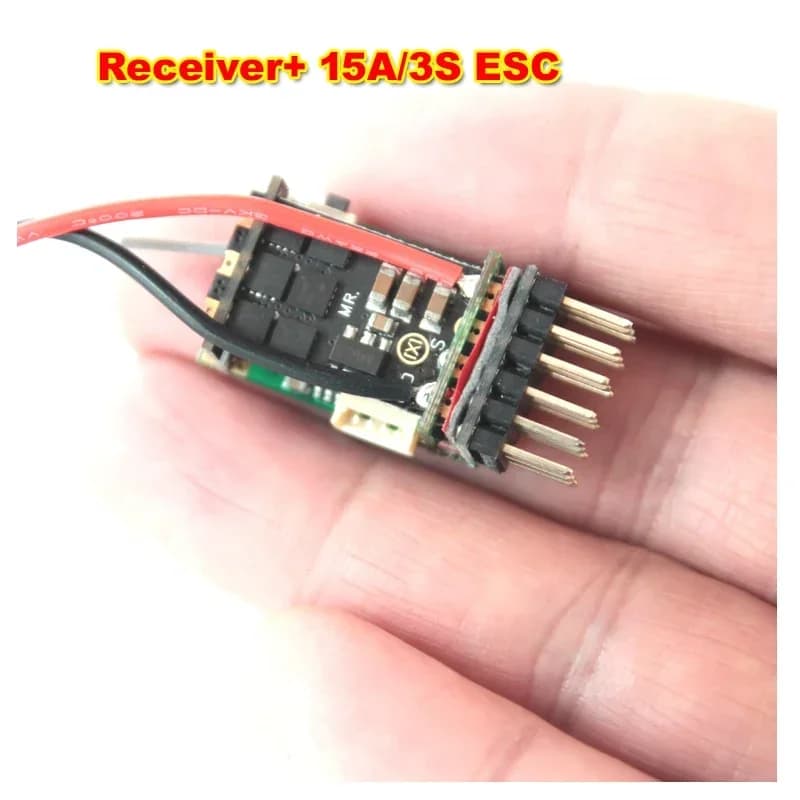 FR7012 2.4G 6CH Mini ricevitore 2-3S Built-in 15A Brushless ESC 2A/5V BEC per Futaba FRSKY F3P RC aereo Drone