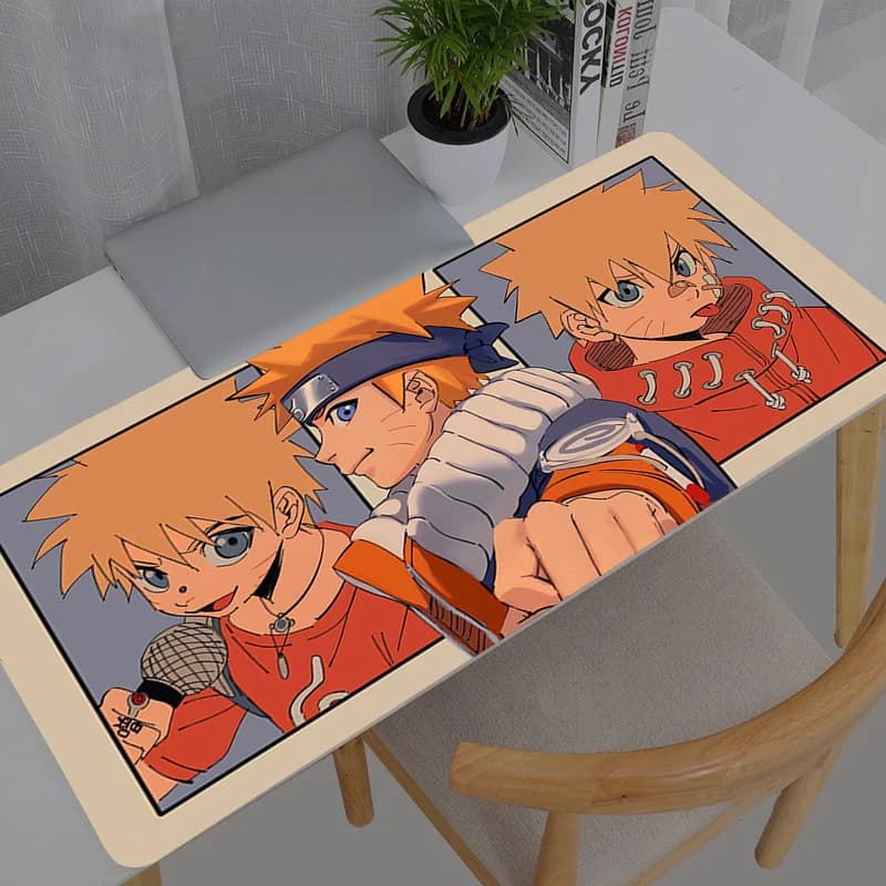Tappetino per mouse Anime Accessori da gioco Naruto Durevole XXL Nuovo tappetino per mouse Gamer PC Completo Tappetino per tastiera per computer Varmilo