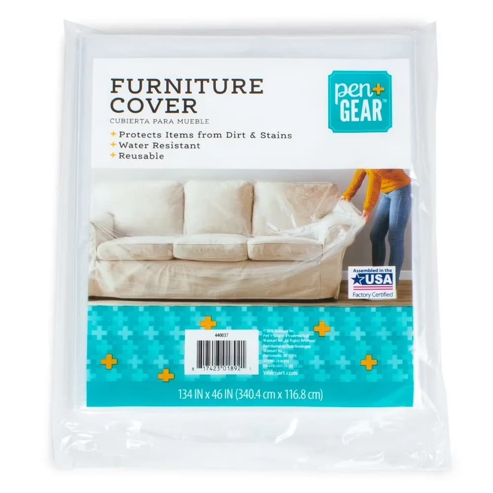 Clear Plastic Furniture Covers for Moving and Storage Protection Large 134 x 46 Inches Sofa Mattress Bed Wrap