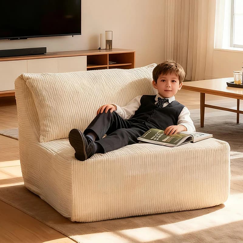 Poltrona per divano disossata ultra confortevole, supporto ergonomico per il rilassamento completo del corpo, lettino da terra perfetto per giochi, lettura e M