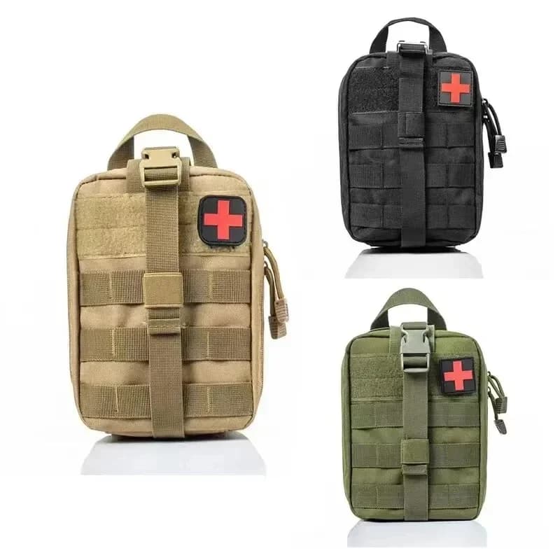 Kit di pronto soccorso tattico Borsa medica Emergenza Caccia esterna Auto Campeggio Molle Strumento di sopravvivenza Custodia EDC Organizer