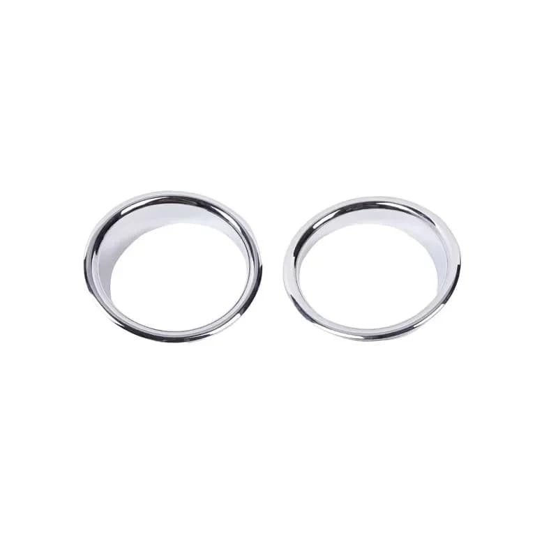 Per Hummer H2 2003-2009 1 Coppia ABS Argento Brillante Auto Anteriore Fendinebbia Luce Modanatura Anelli Trim Copertura Accessori Auto