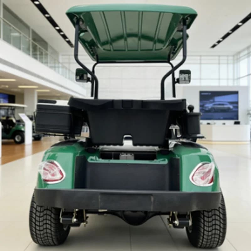 Carrello da Golf Elettrico Modello A a 2 Posti in Offerta Speciale, Carrello da Golf Fuoristrada per Esportazione Globale, Lavapalline da Golf, Cinghie per Sacca da Golf e Cesto
