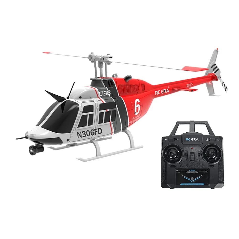 1/33 C138 RC Elicottero con fotocamera 2.4G 6CH Aereo telecomandato Mantenimento dell'altitudine Flusso ottico Posizionamento Bambini Adulti Regalo