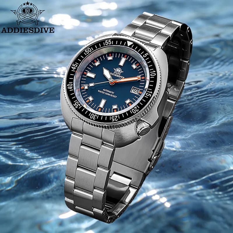 ADDIESDIVE NH35 Orologio automatico da uomo AR Sapphire Orologi subacquei con lunetta in ceramica luminosa Orologi sportivi da esterno impermeabili 200 m