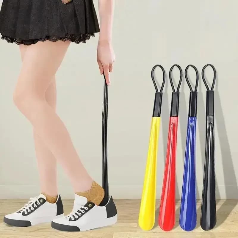 1pc Extra long flexible plastic shoe horn do not require folding spoons for durable shoes for pregnant women wearing shoes assistants