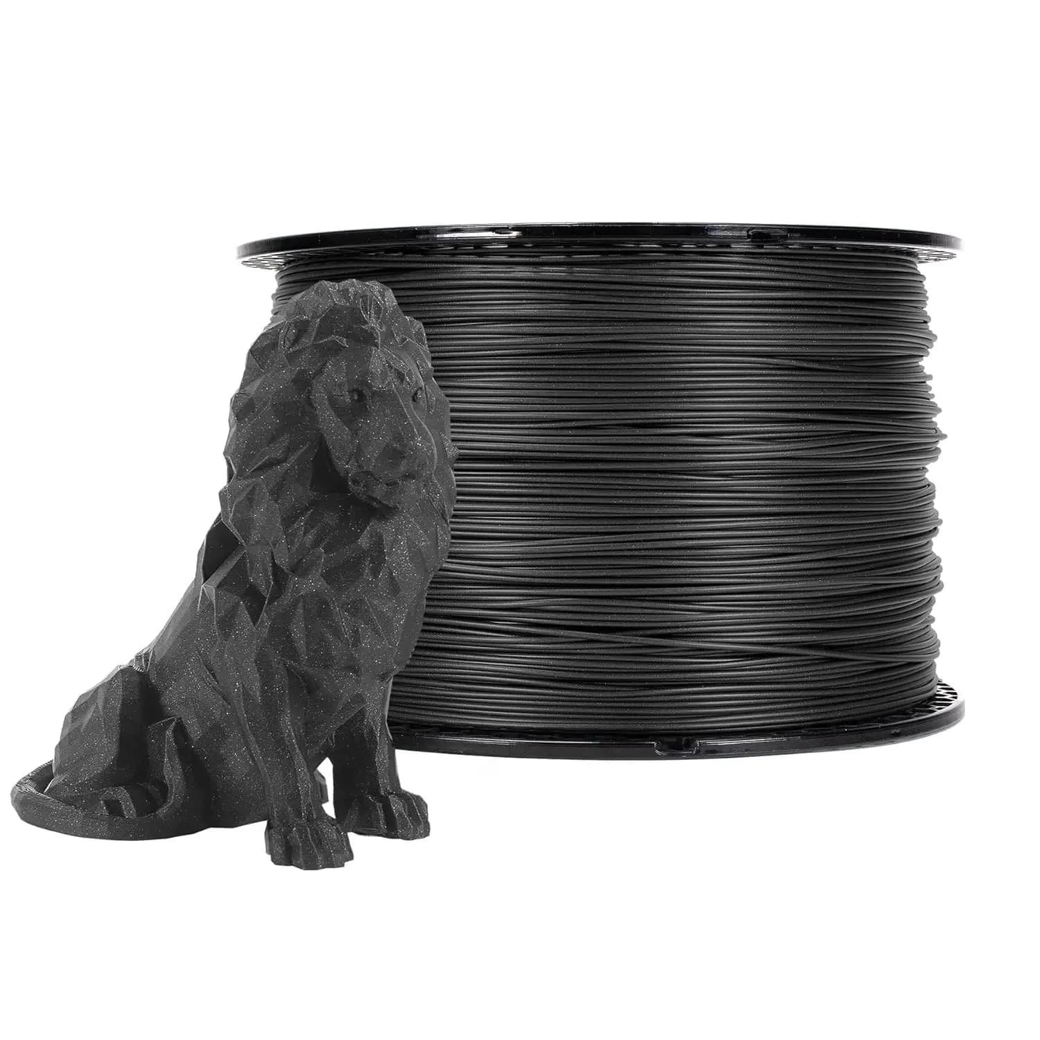 Filamento PLA Premium per Stampante 3D, Nero Galassia, 1.75mm, Bobina da 2kg, Alta Precisione ±0.02mm, Facile da Stampare e Basso Allungamento