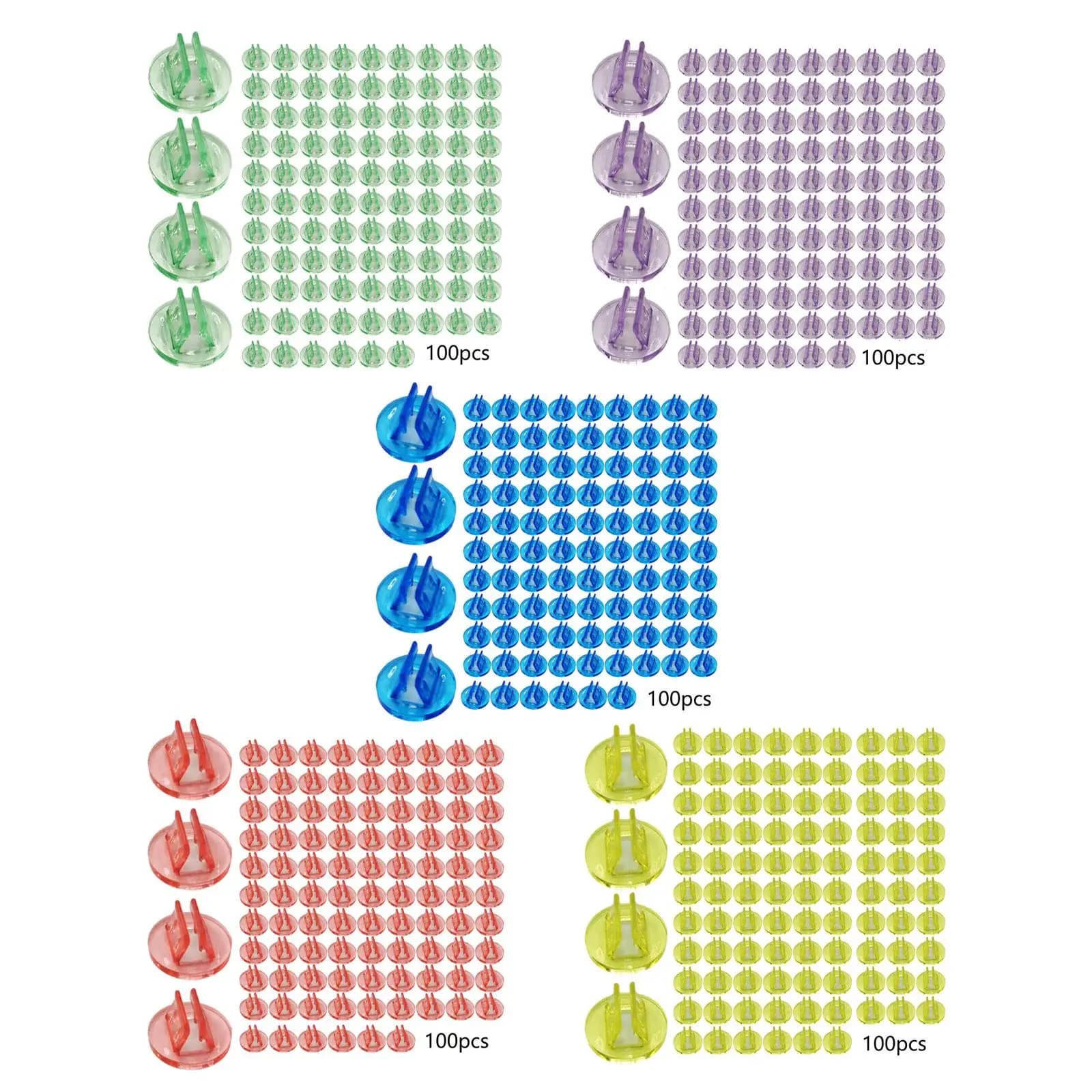 100 Pezzi Supporti Trasparenti per Carte da Gioco, Espositori Fai-da-te per Carte da Gioco, Accessori per Giochi da Tavolo, Etichette per Carte, Bomboniere per Feste