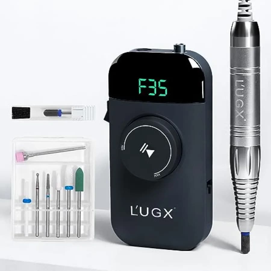 Trapano per Unghie 35000RPM Professionale Senza Spazzole, Macchina Elettrica Ricaricabile Senza Fili per Unghie in Acrilico e Gel con 8 Punte