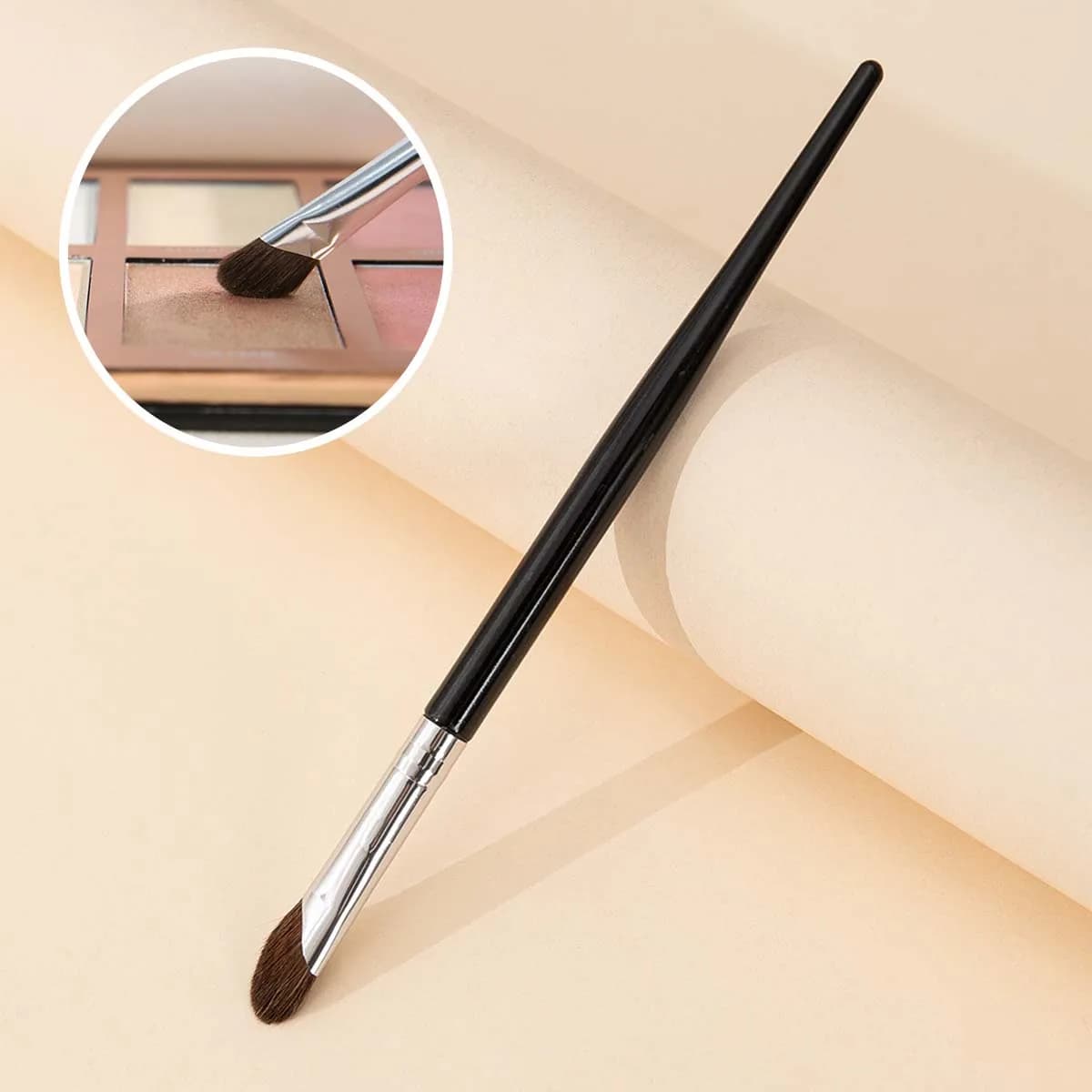 Brush for nose shadow Falce, beauty tools, brush for mixing bevelled highlighter Falce