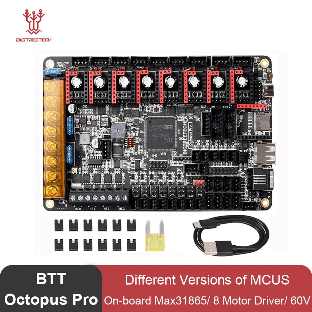 BIGTREETECH Octopus Pro scheda madre stampante 3D scheda di controllo 60V 8 Driver motore TMC5160 Pro TMC2209 per Ender 3 VORON 2.4