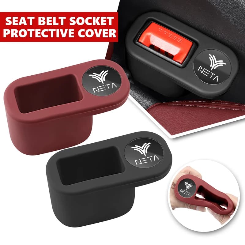Universal Car Seat Belt Base Anti Scratch Cover Auto Accessories For NETA V U S Eureka 03 N01 Pro EV Vehicles