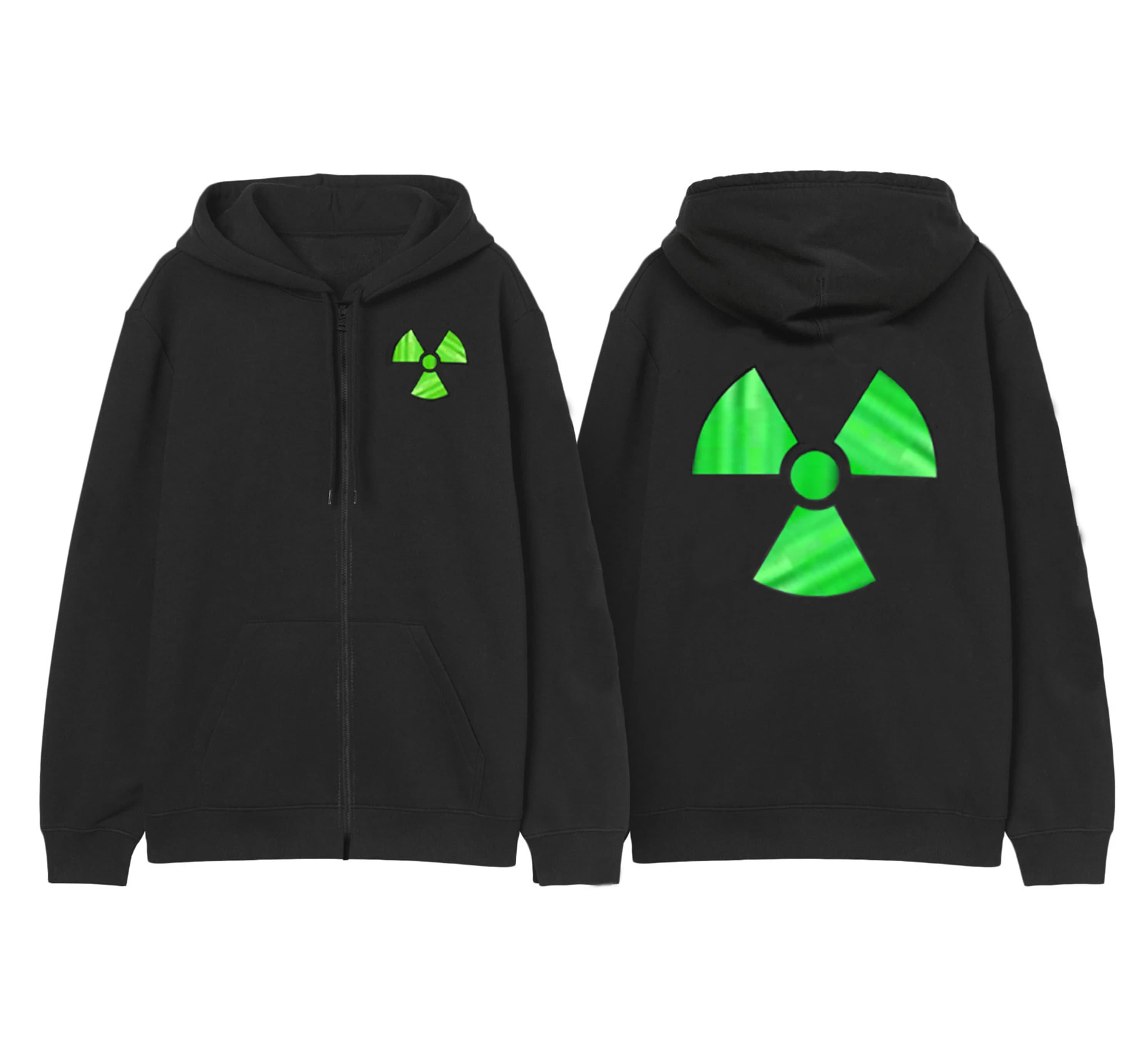 PHATTPANT shuffle rave gear wave rave gear felpa con cappuccio verde H001