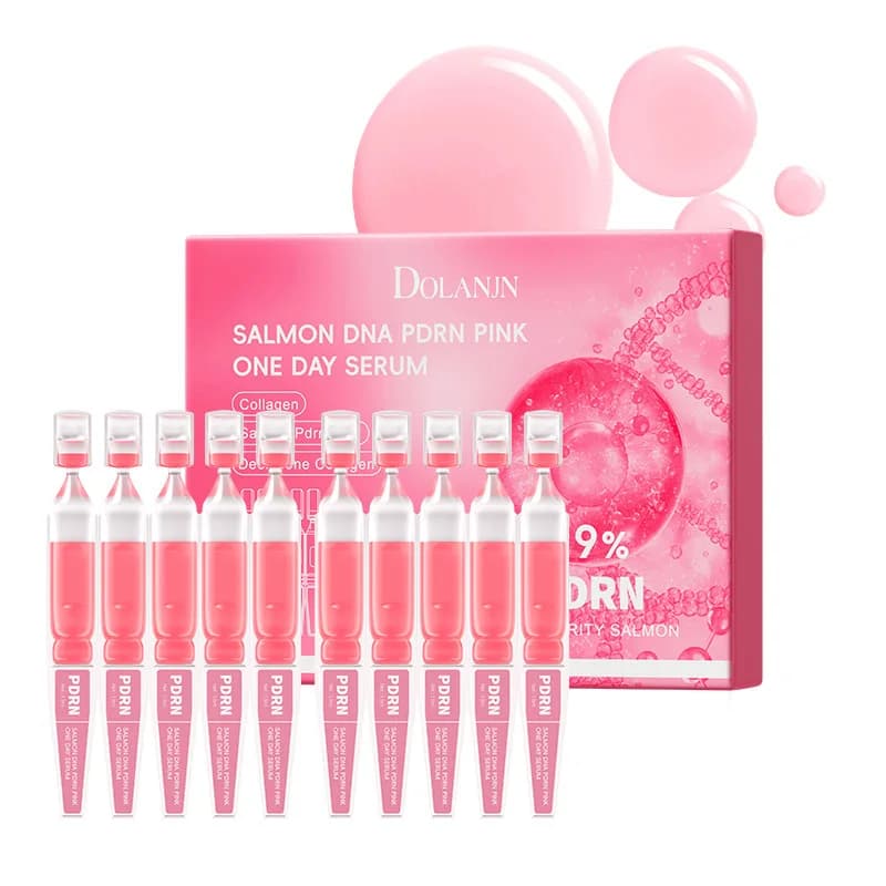 10 pz/scatola Siero Viso al DNA PDRN Collagene Idratante Rassodante Nutriente Illuminante per Pelli Spente Essenza Viso Cura della Pelle