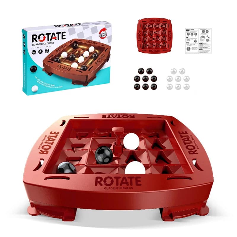 Gioco di Scacchi su Pista Quattro in Fila, Divertente Gioco da Tavolo per 2 Giocatori, Set di Giochi da Tavolo Puzzle, Gioco di Logica su Pista, Giocattoli Educativi