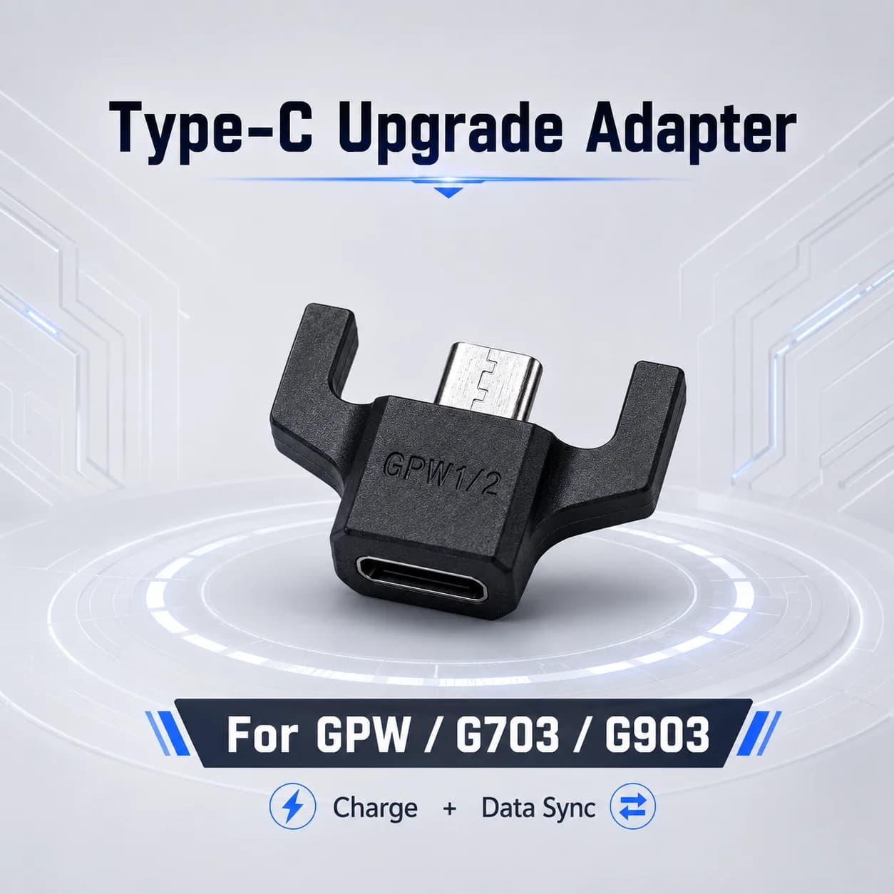 Type C Adapter For Logitech G Pro Wireless / GPW GPX Superlight/G703/G903 Mouse Charging Converter Micro USB to USB C Connecto