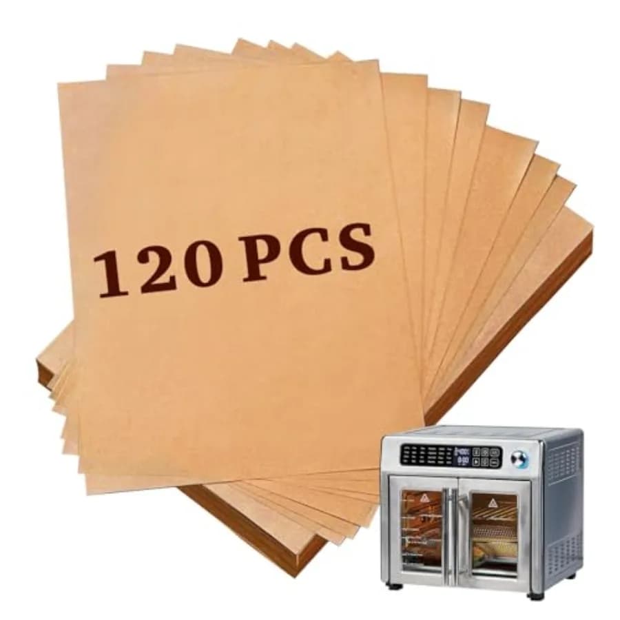 120 Pcs Air Fryer Liners, 10''x11'' Disposable Compatible with Emeril Lagasse 26 QT French Door 360 Air Fryer, Parchment Paper