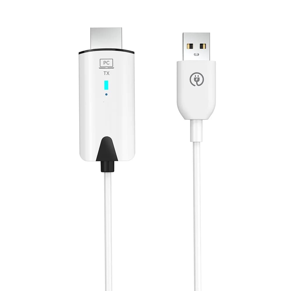 30m Wireless Video Receiver and Transmitter, HDMI Extender Compatible, Display Adapter Cable for Mirroring Camera Screen