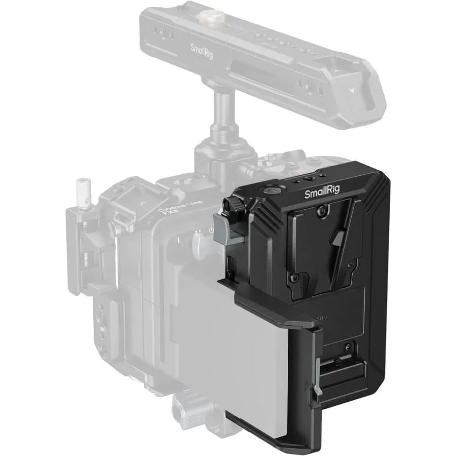 SMALLRIG Piastra batteria con attacco a V con protezione schermo LCD Alimentazione D-Tap e USB-C Rig video per fotocamera compatta Mirrorless/DSLR fo