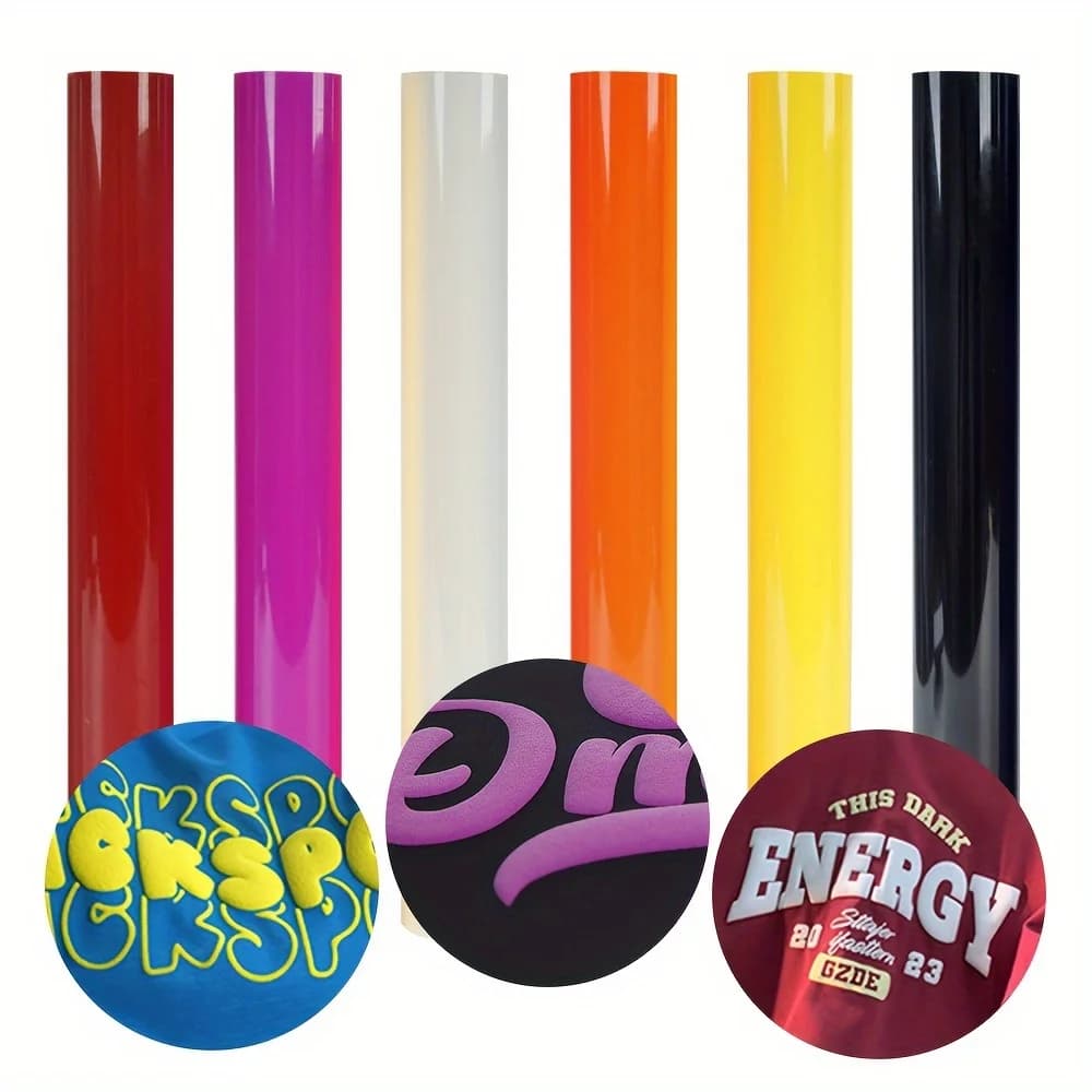 12in×10ft heat transfer vinyl, vivid colors, easy cut, residue-free iron-on, wash-safe, all cutters, DIY tees & apparel