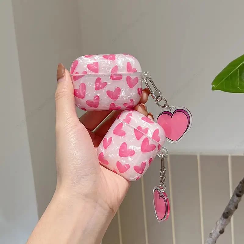 Custodia di lusso rosa amante cuore per AirPods Pro 2 3 auricolare Fonda per AirPods Pro 2nd Pro2 generazione Coque per AirPod Pro 2 USB C