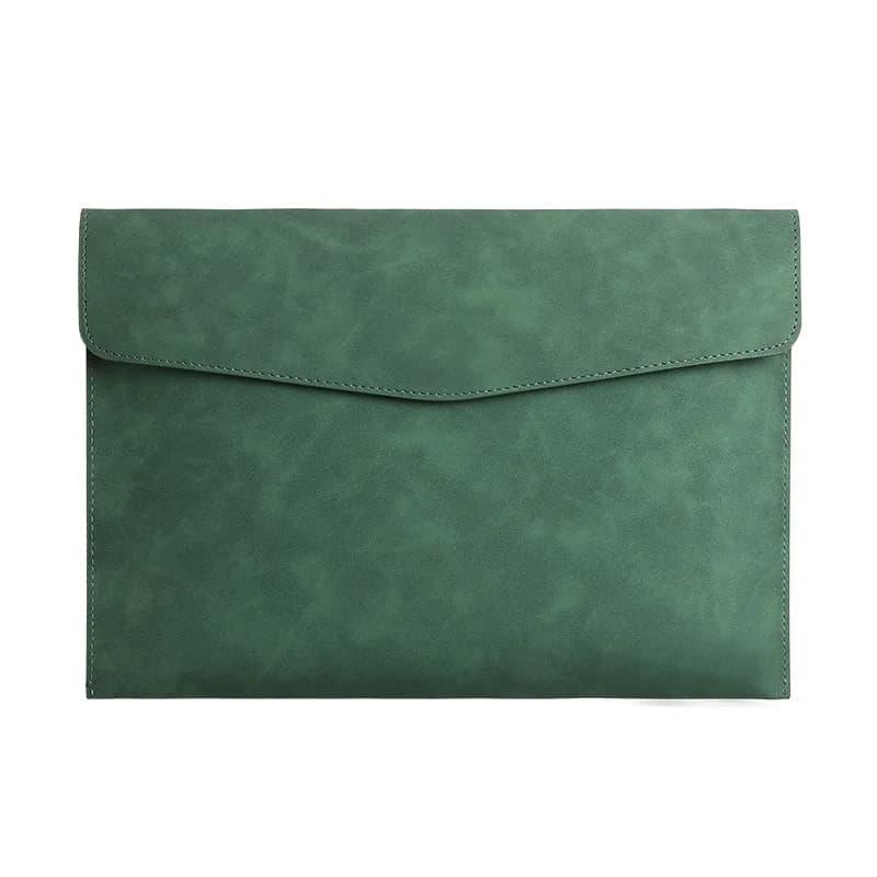 Leather A4/A5 File Bag Waterproof Wear-resistant Ultra-large Capacity Folder Business Office School File Storage Supplies