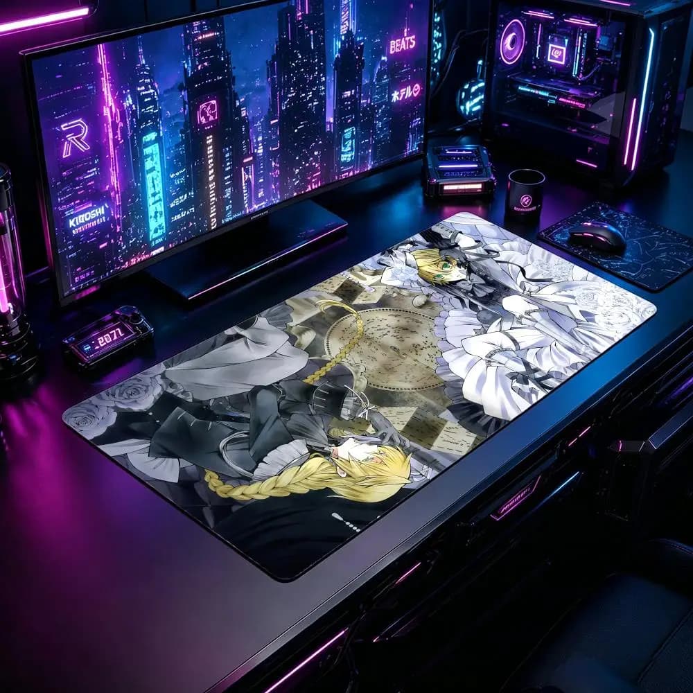 Tappetino per Mouse da Gaming PPandora Hearts, Tappetino XXL Grande per Scrivania, Antiscivolo in Gomma, Mousepad Esteso per PC e Laptop