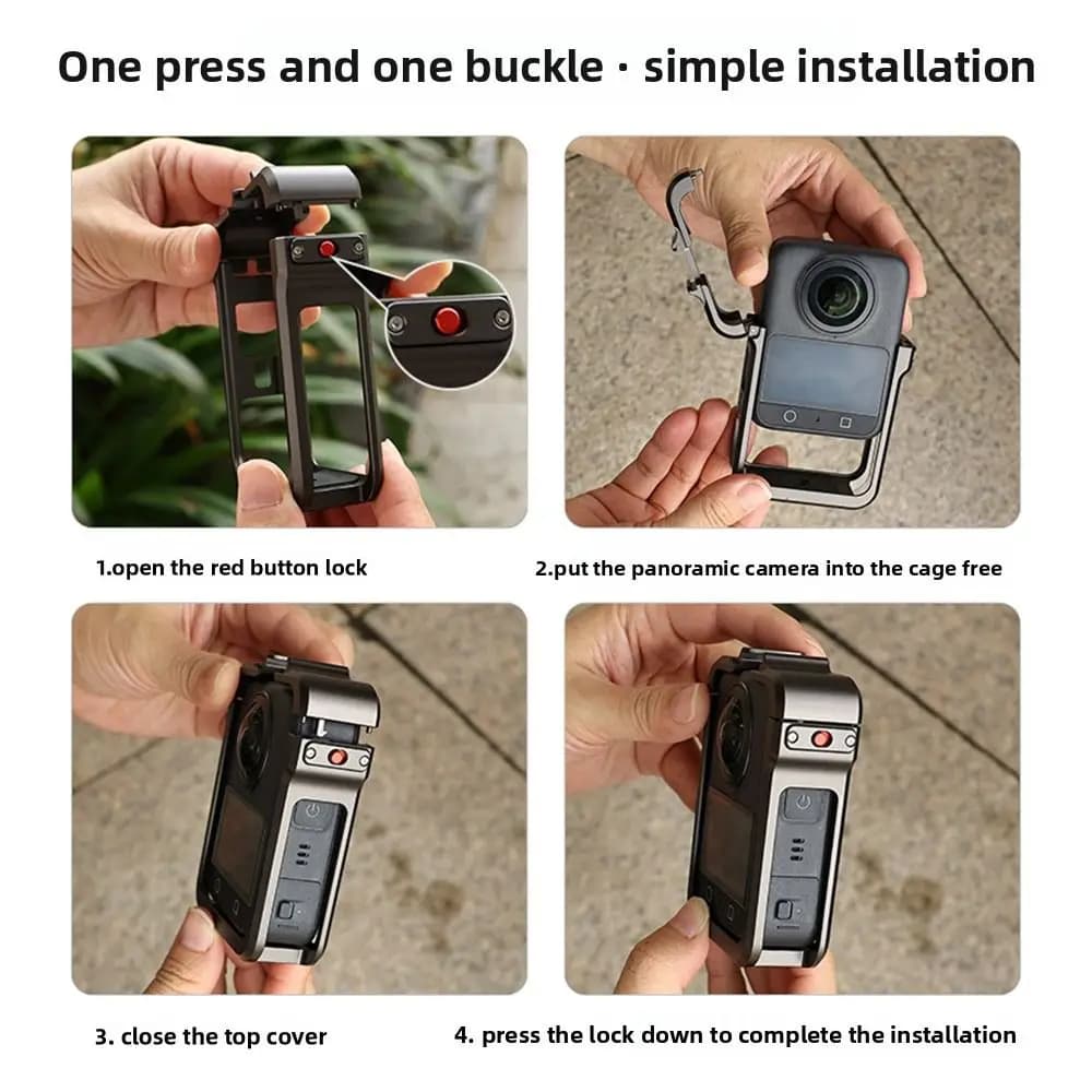 Aluminum Alloy Camera Sand Scratch and wear-resistant Protective Frame Full protection for DJI OSMO 360