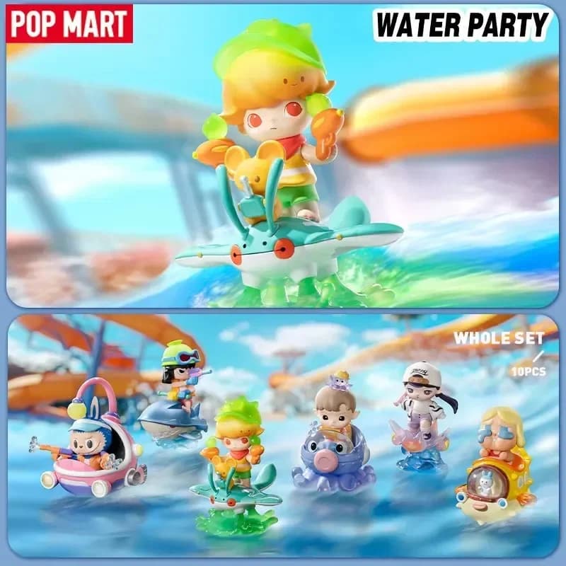POP MART Dimoo Water Party Series Scatola casuale cieca Scatola cieca autentica Scatola misteriosa Guess Bag Giocattoli Doll Cute Anime Figure Desktop