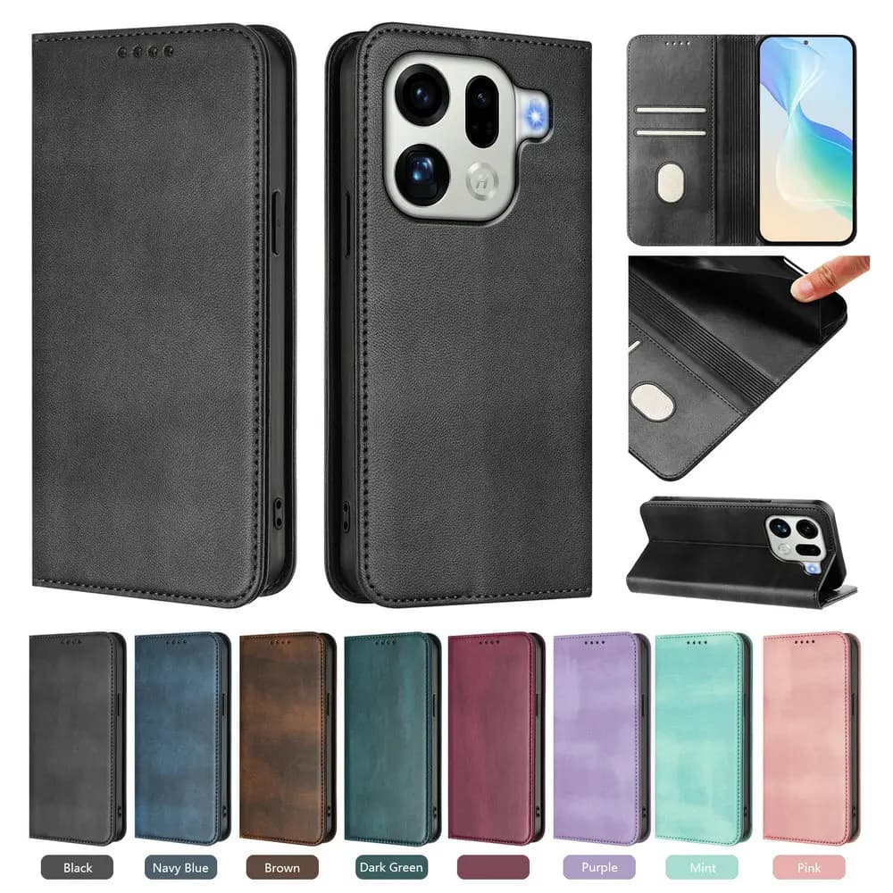 Custodia Flip per OPPO Trova X9 Pro 5G 2025 RFID Libro in pelle magnetica Coque per Oppo Trova X9 Portafoglio Funda Trova X9 X 9 9X Pro Cover