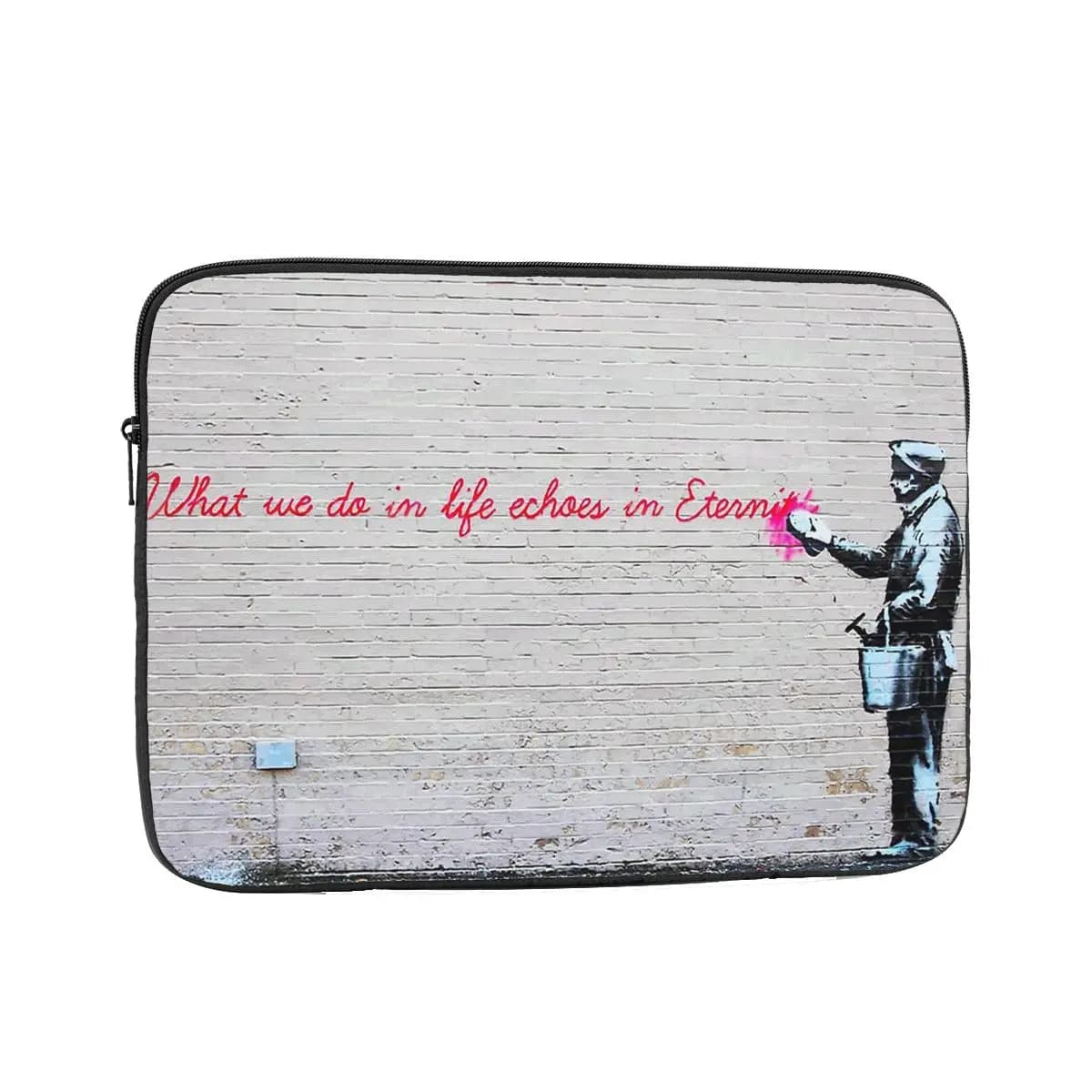 Custodia per laptop Banksy Street Art Graffiti 12 13 15 17 pollici Custodia antiurto per fodera per notebook