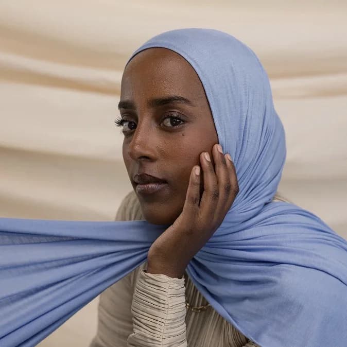 Hijab for Muslim Women with Scarf, Dust Cover and Head Cover All in One