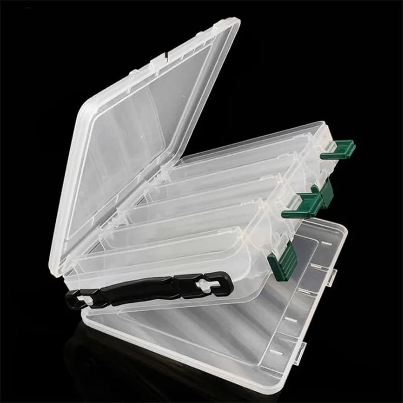 WEIHE 1pcs 328# Wholesale New Design White Double-sides Lure Plastic Hooks Set Tackle Box for Fishing