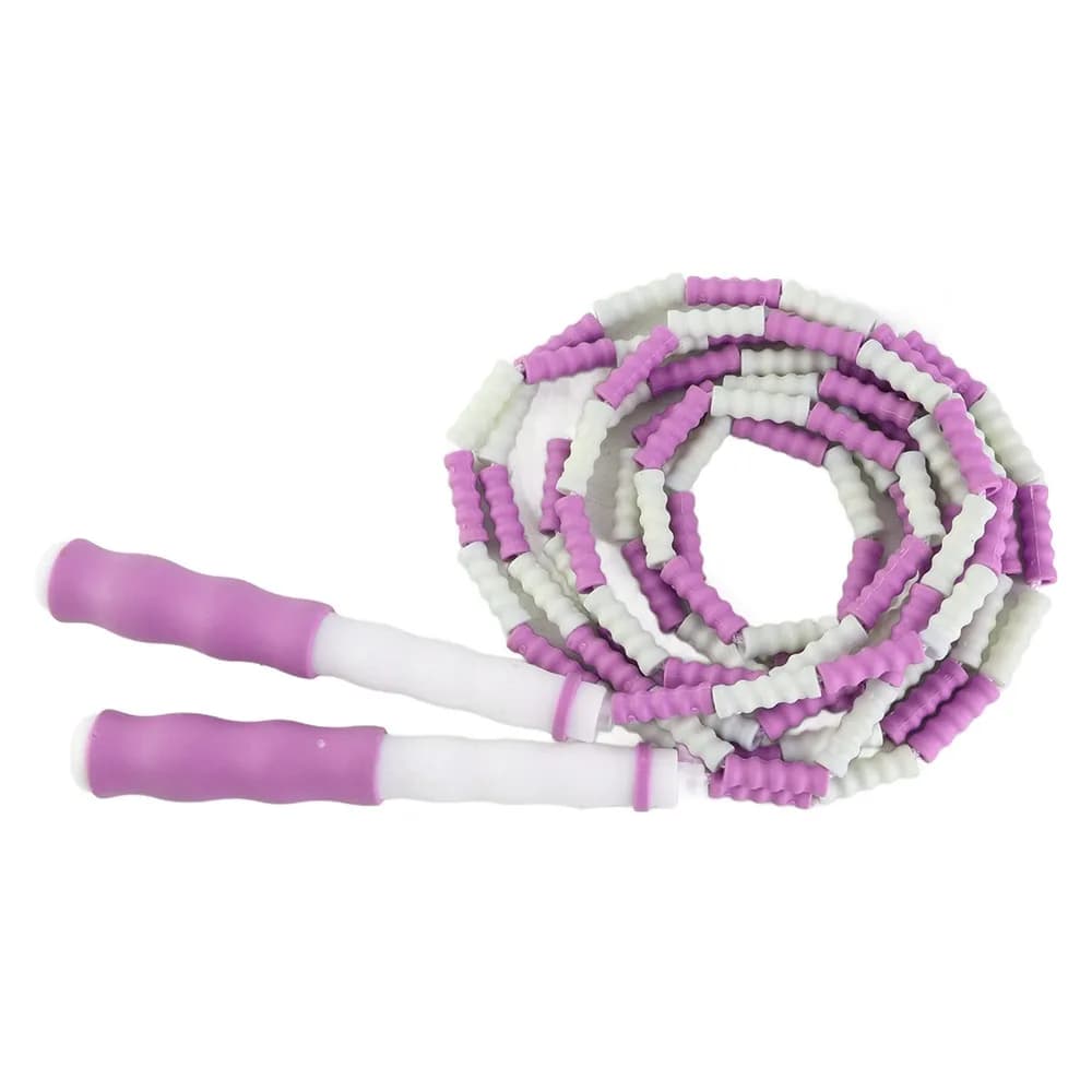 Jumping Corde for Jumping Segmented Plastic PP Non-slip Handle with Soft beads Jumping Corda with Adjustable Jumping beads to keep fit