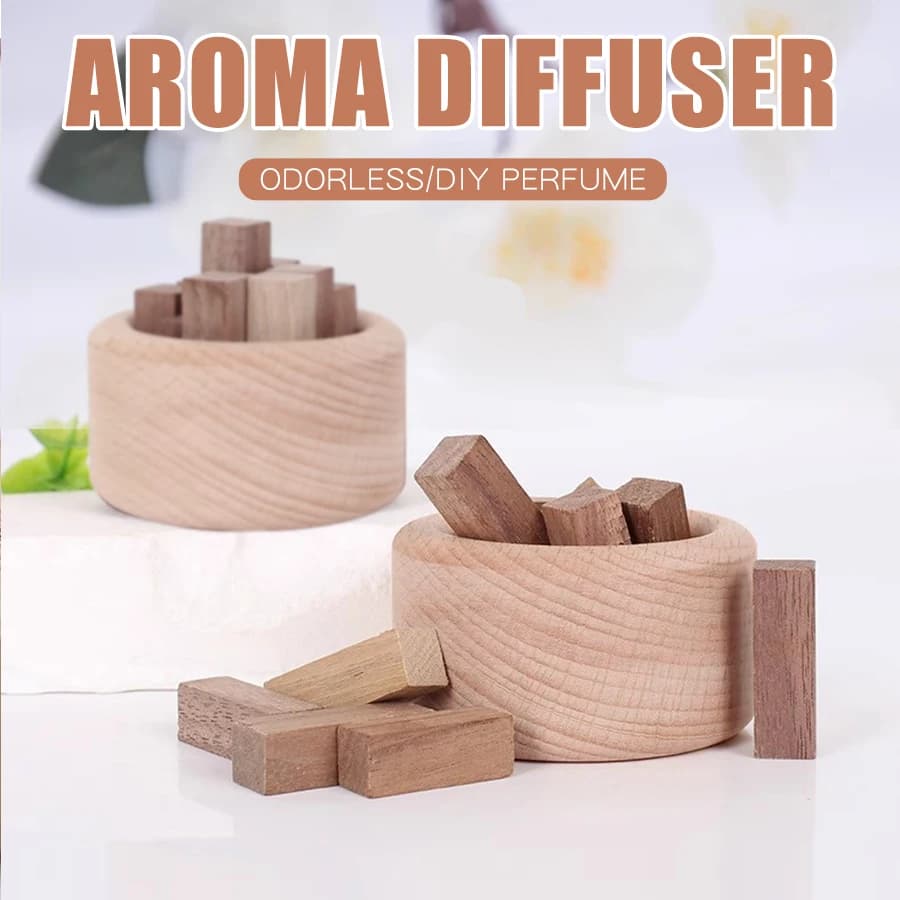 Diffusore di Fragranze Fai-da-Te Senza Profumo, Aromaterapia per Casa, Auto, Bagno, Accessori per Interni, Ornamenti in Legno, Deodorante per Ambienti