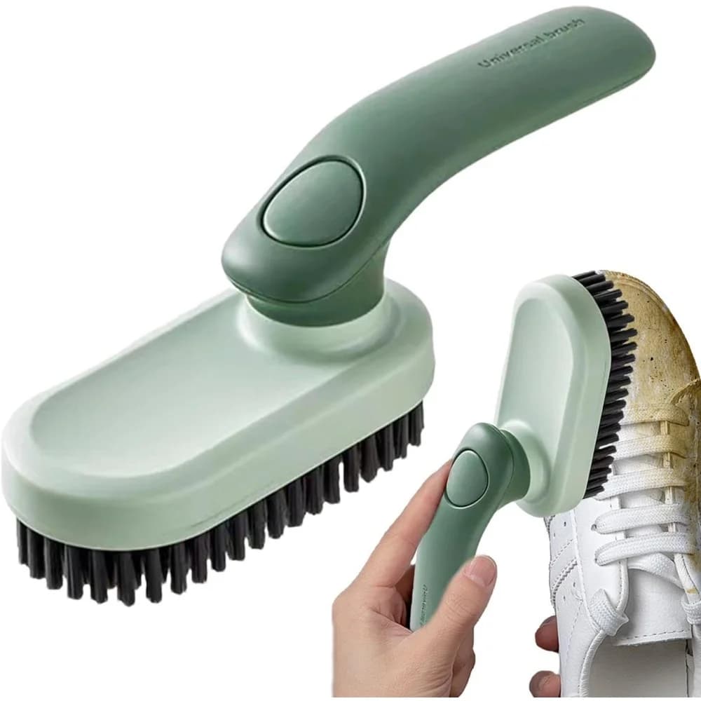 Spazzola per bucato con manico pieghevole multifunzionale Setole fini per una pulizia delicata Spazzola per la pulizia delle scarpe per le parte superiore