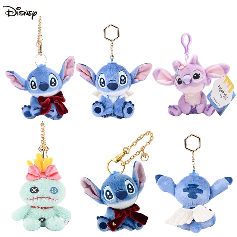 100% autentico Disney Stitch Scrump Angel Cartoon Blue Stitch peluche bambola autorizzata Stich carino regalo di compleanno di alta qualità