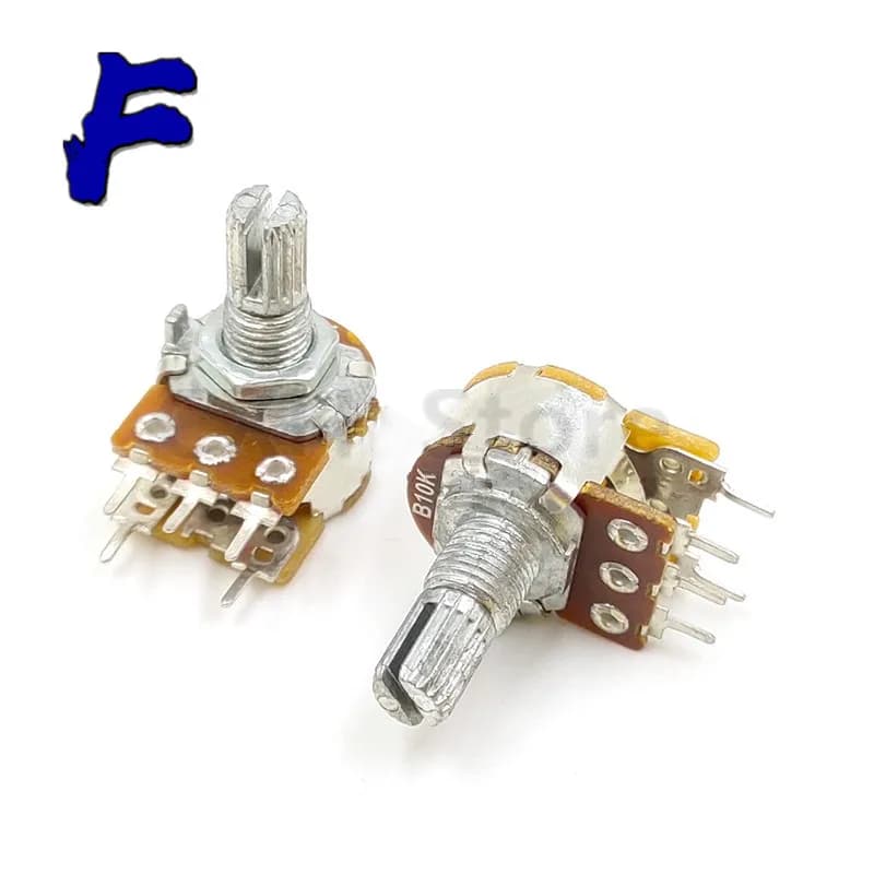 5PCS interruttore a banda singola WH148 5pin B10K B50K B100K B500K potenziometro a film di carbonio a resistenza regolabile