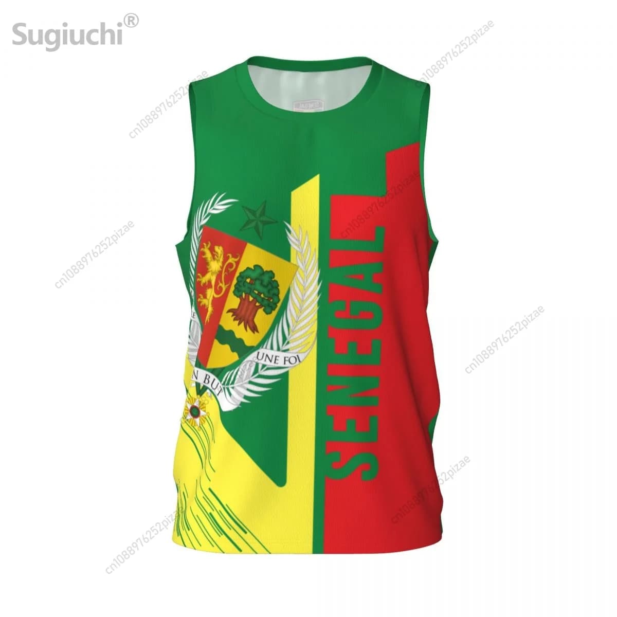 Magliette sportive personalizzate con nome e numero, bandiera del Senegal 3D, abbigliamento uomo traspirante per basket, corsa, fitness.