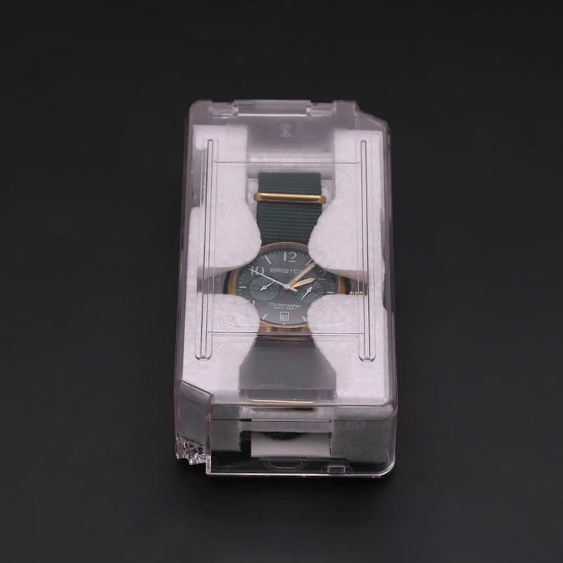 Universal Transparent Single Watch Box Men Vintage Style Jewelry Storage Case for Display Gift Travel Protection