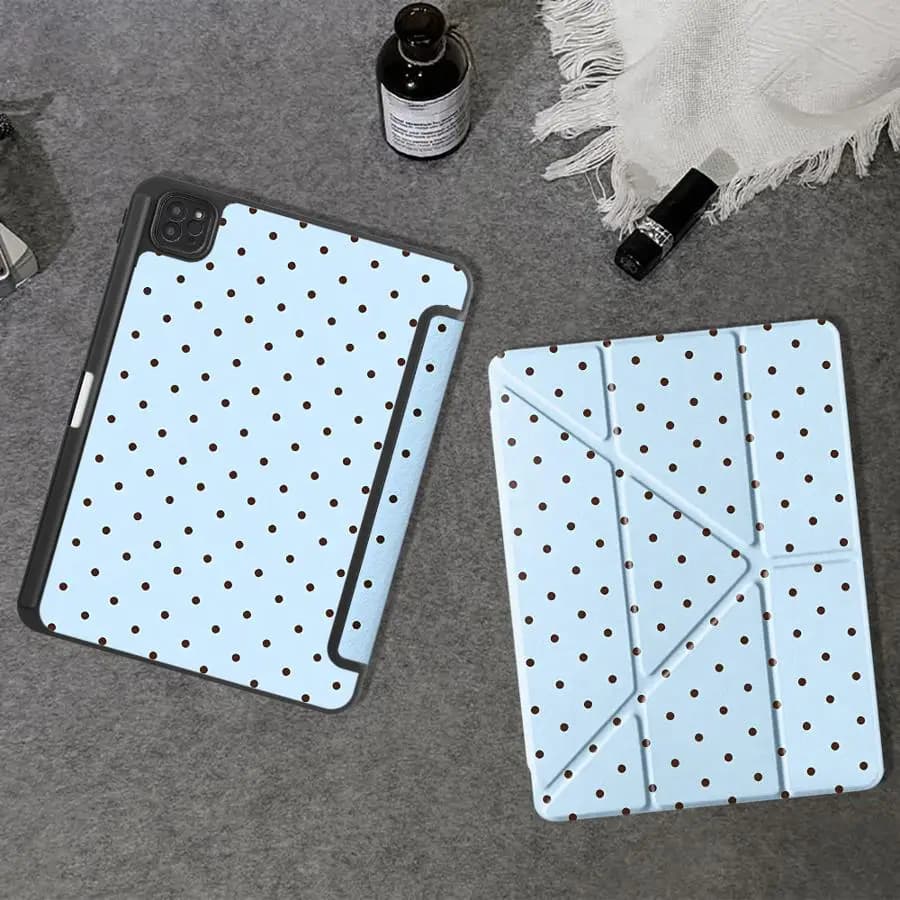 Custodia per Tablet con Stampa a Pois per iPad Pro 11, 10, 9, 8, 7, 12.9 pollici Pro 2025, Air 4, 5, M3, M2, 1, 2, M4, 11 pollici, Mini 6