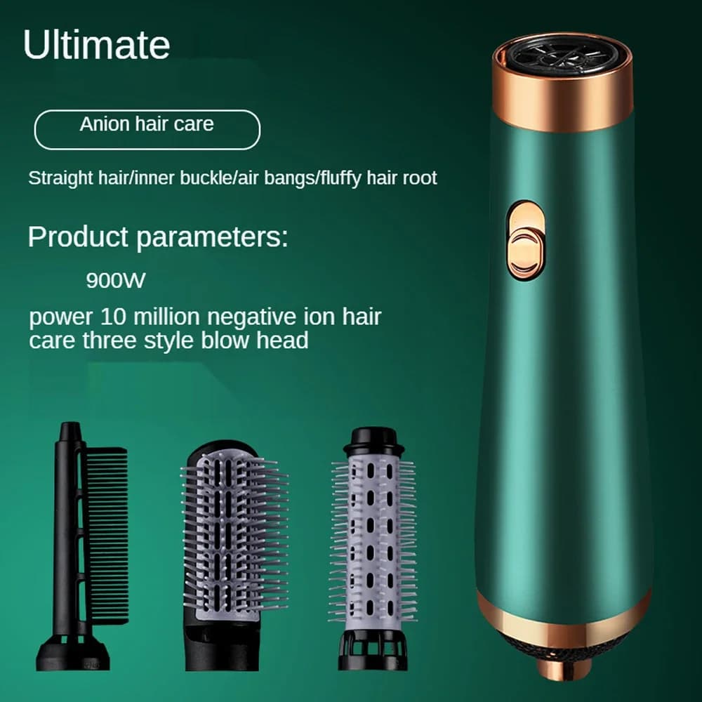 3 in 1, brush and volumizing for anti-crespo hair dryer for curling, smoothing and styling