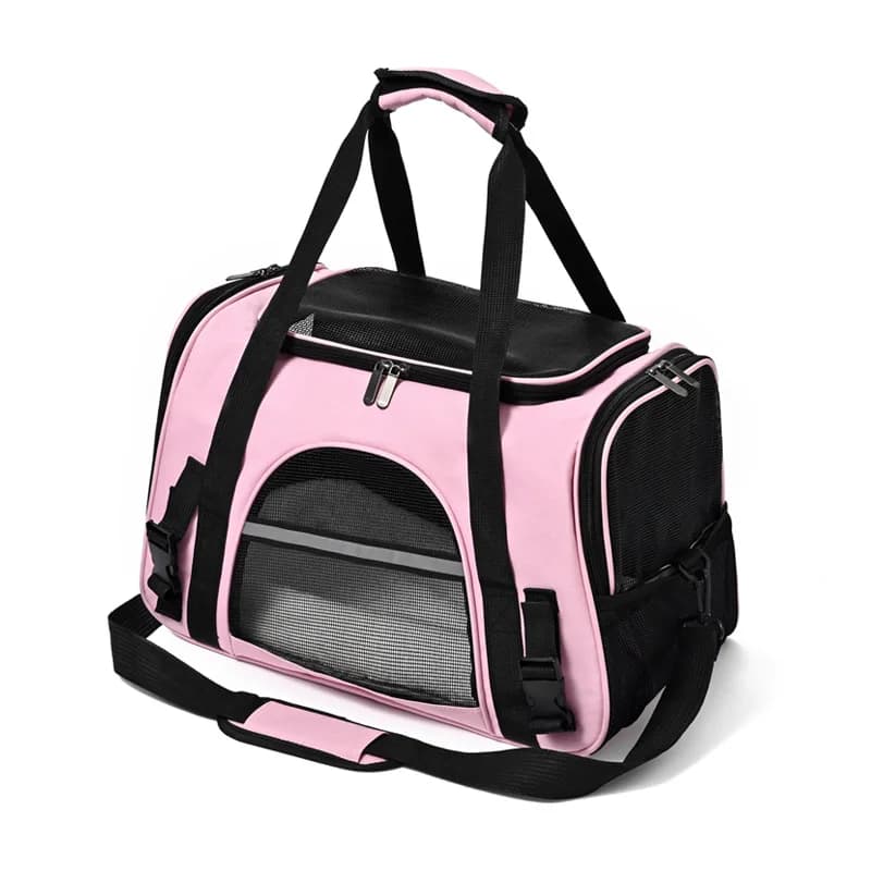 Nuova borsa portatile per cani da compagnia per gatti, borsa a tracolla semplice per animali domestici, pieghevole, traspirante, trasparente, per gatti e cani